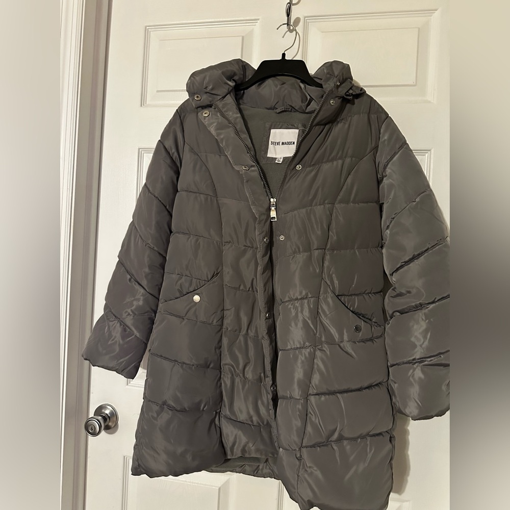 Steve Madden Silver and Gray Jacket